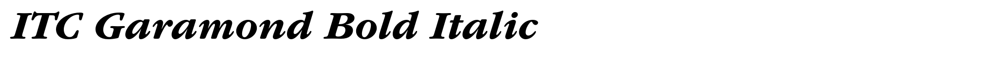 ITC Garamond Bold Italic image